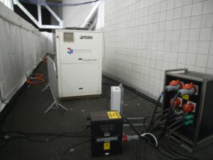 Rental cooling system at the o2