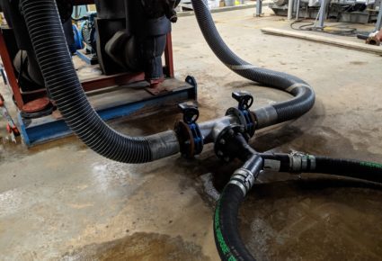 Temporary Flexible water pipework can be assembled on site