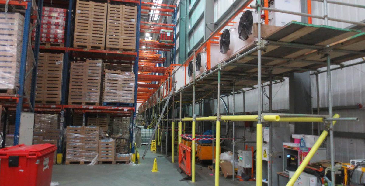 Warehouse cold storage conversion