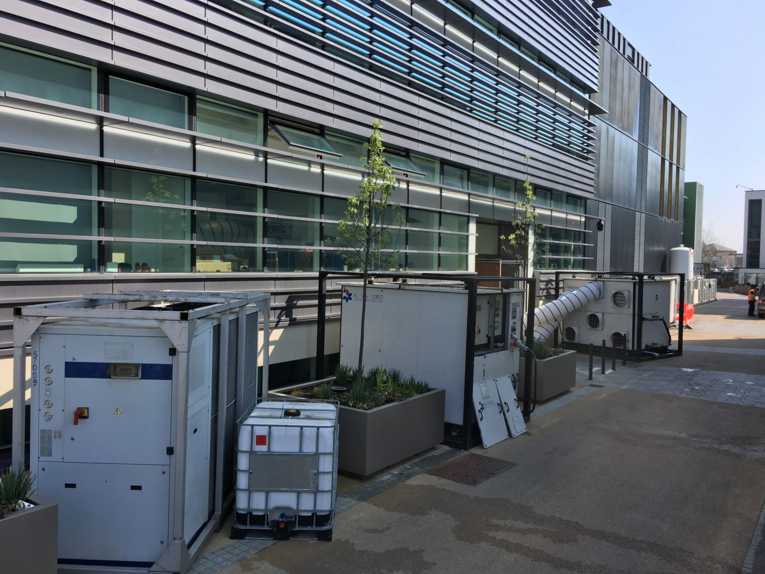 Temporary cooling units installed into a data centre