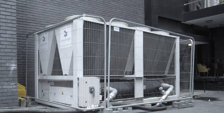 Office Building Chiller hire in London.