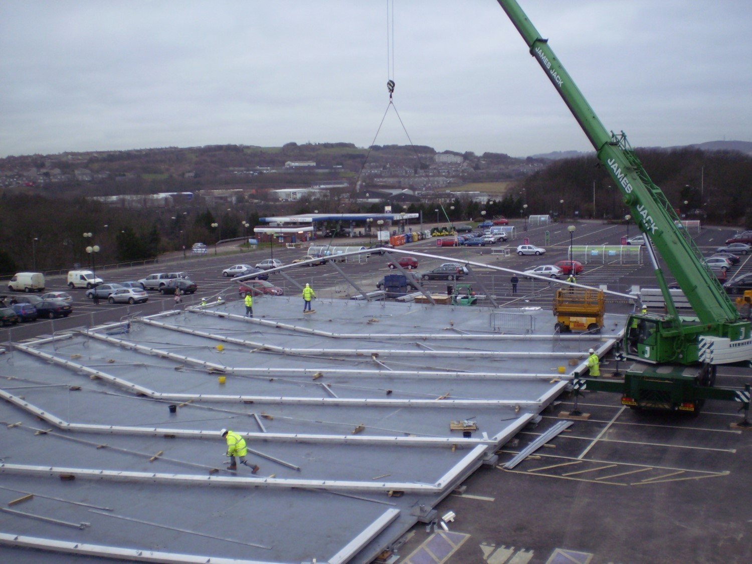 Temporary building levelling Platform