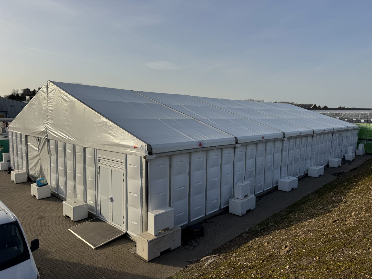 Temporary vegetable coldstore solution